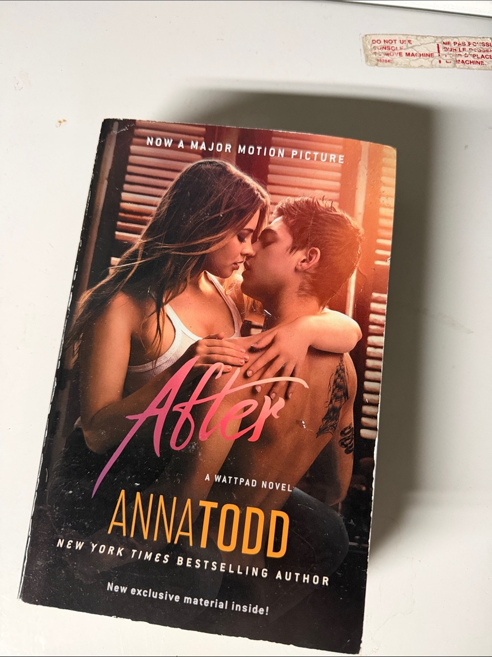 After by Anna Todd - Romance Paperback with Pink & Orange Cover